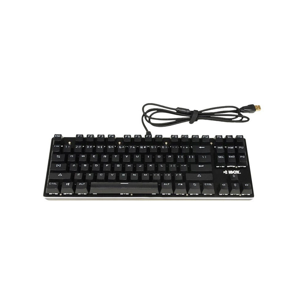 IBOX iBOX AURORA K-2 RGB - tangentbord - QWERTY - svart Inmatningsenhet