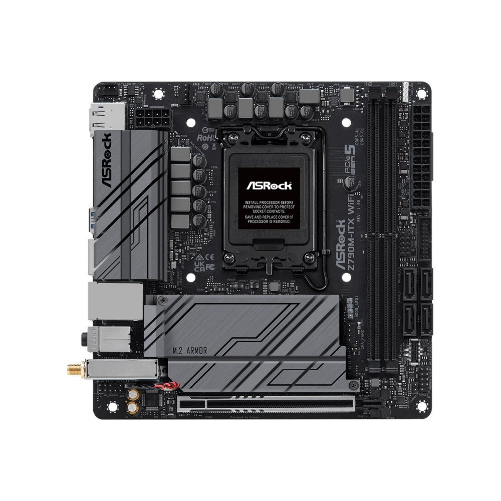 ASRock ASRock Z790M-ITX WiFi - moderkort - mini ITX - LGA1700-uttag - Z790