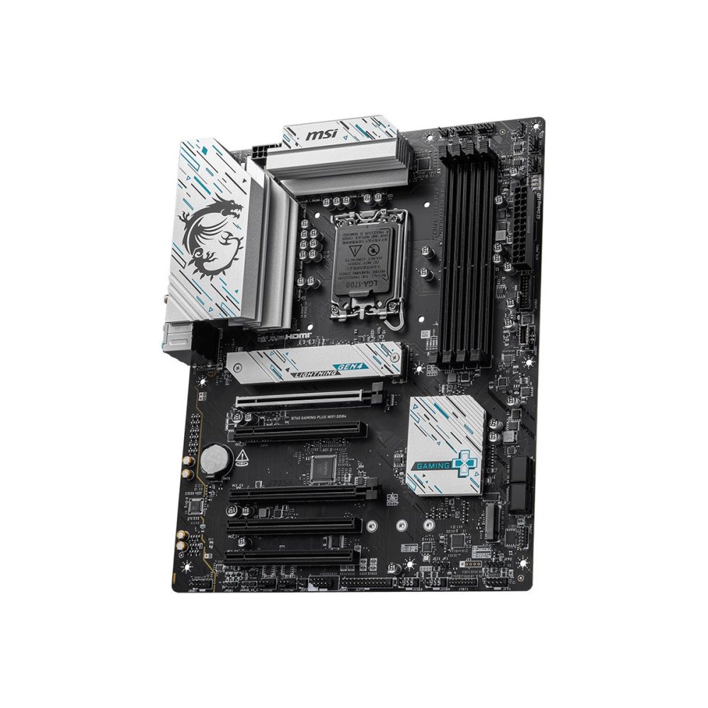 MSI MSI B760 GAMING PLUS WIFI DDR4 - moderkort - ATX - LGA1700-uttag - B760