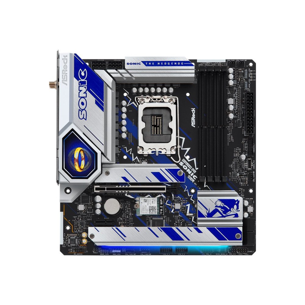 ASRock ASRock Phantom Gaming B760M PG SONIC WiFi - moderkort - micro ATX - LGA1700-uttag - B760