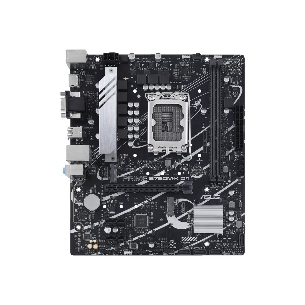 ASUS ASUS PRIME B760M-K D4 - moderkort - micro ATX - LGA1700-uttag - B760