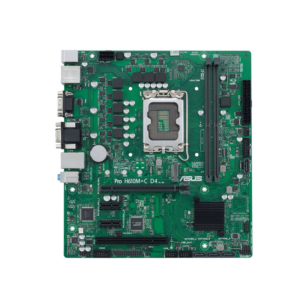ASUS ASUS PRO H610M-C D4-CSM - moderkort - micro ATX - LGA1700-uttag - H610
