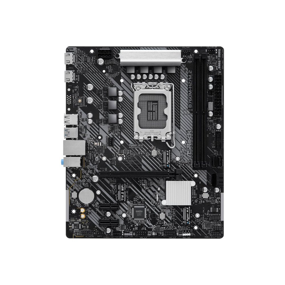ASRock ASRock B760M-H2/M.2 - moderkort - micro ATX - LGA1700-uttag - B760