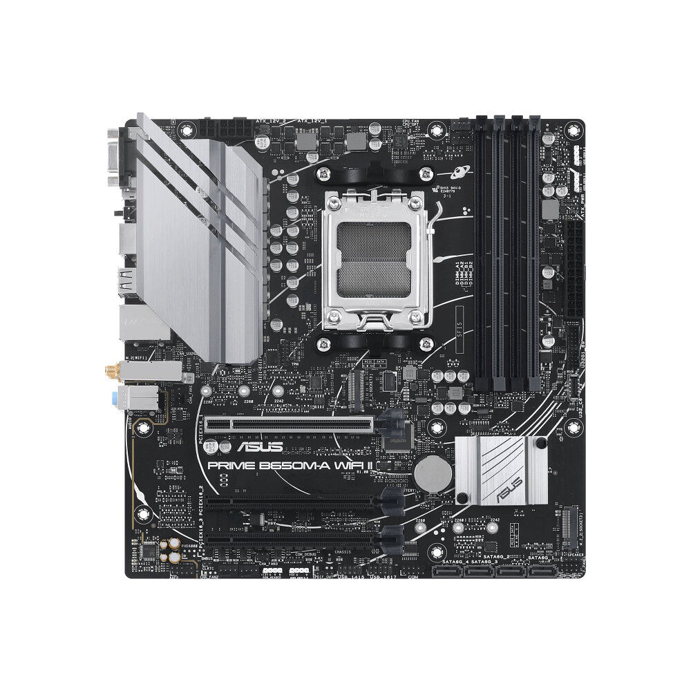 ASUS ASUS PRIME B650M-A WIFI II - moderkort - micro ATX - Socket AM5 - AMD B650