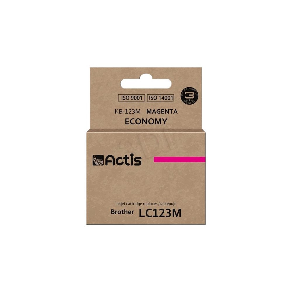 ACTIS Actis standard KB-123M - magenta - kompatibel - bläckpatron (alternativ för: Brother LC121M, Brother LC123M)