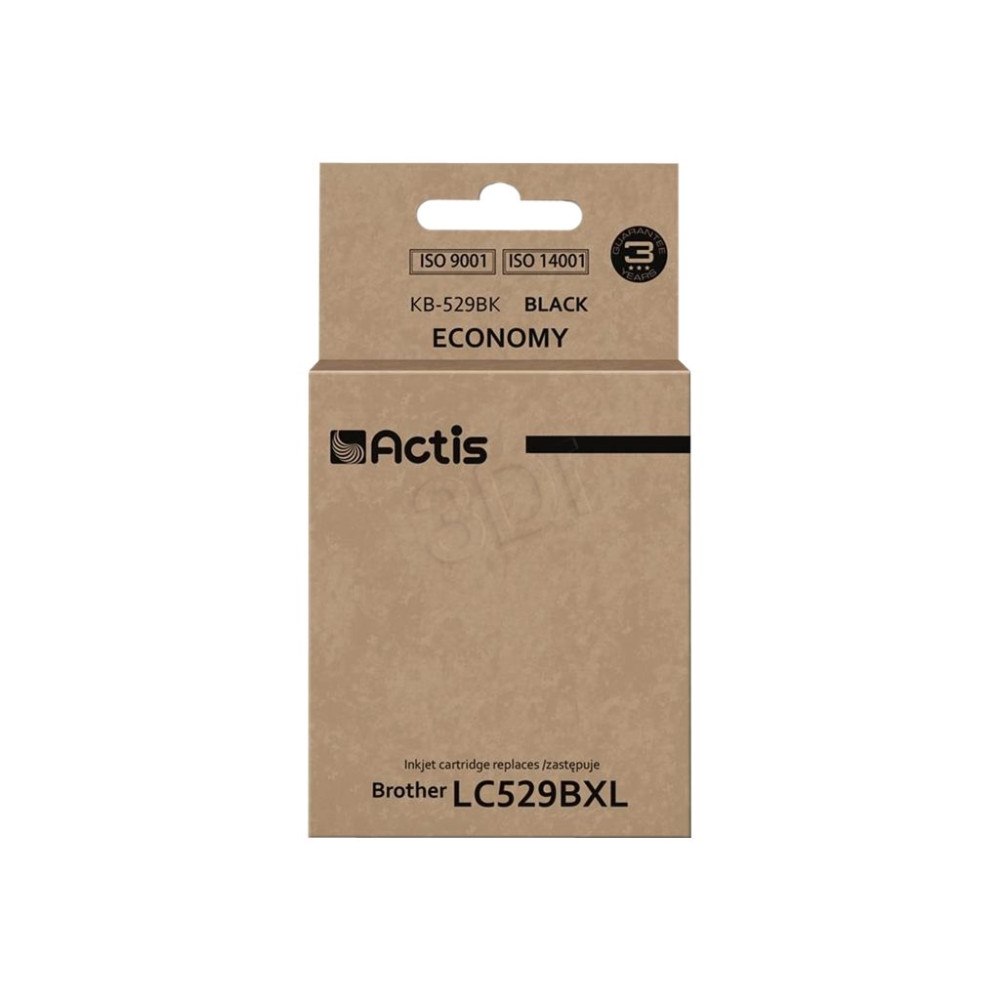 ACTIS Actis KB-529BK - Ekonomi - svart - kompatibel - bläckpatron (alternativ för: Brother LC529BK)