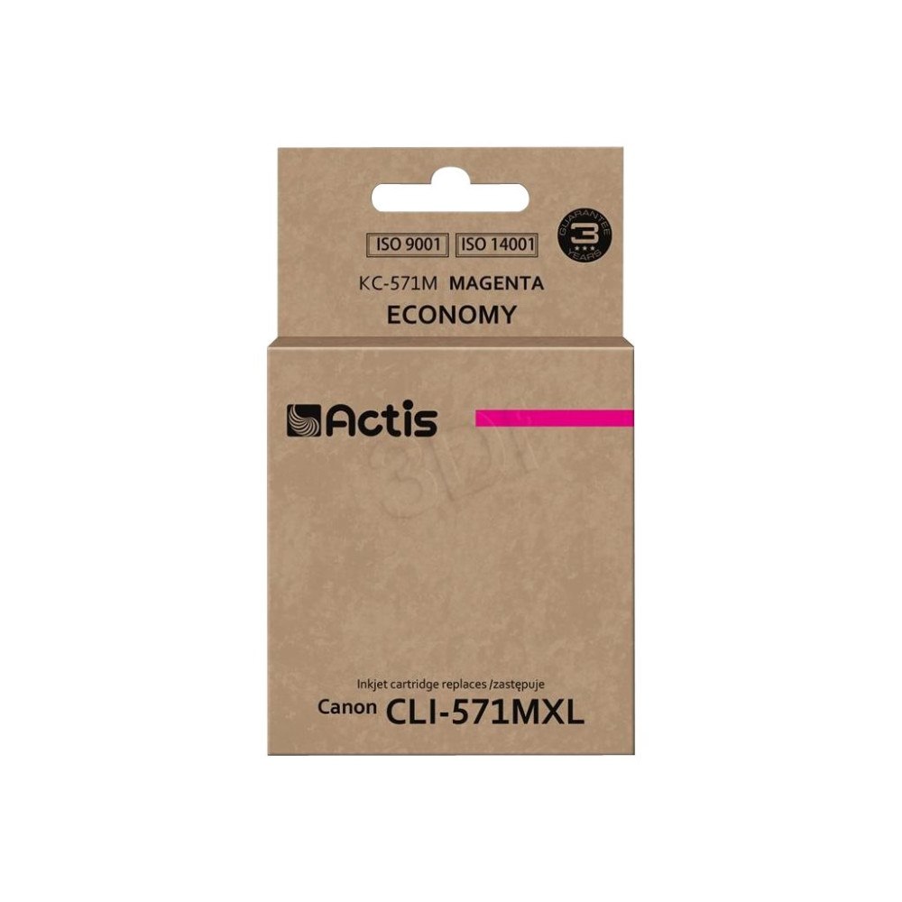 ACTIS Actis standard KC-571M - magenta - kompatibel - bläckpatron (alternativ för: Canon CLI-571M, Canon CLI-571MXL)