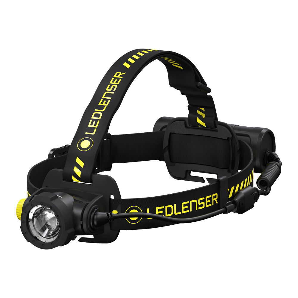 LedLenser Ledlenser H-Series H7R Work - huvudficklampa - LED - neutralt vitt ljus - 4000 K - svart/gul