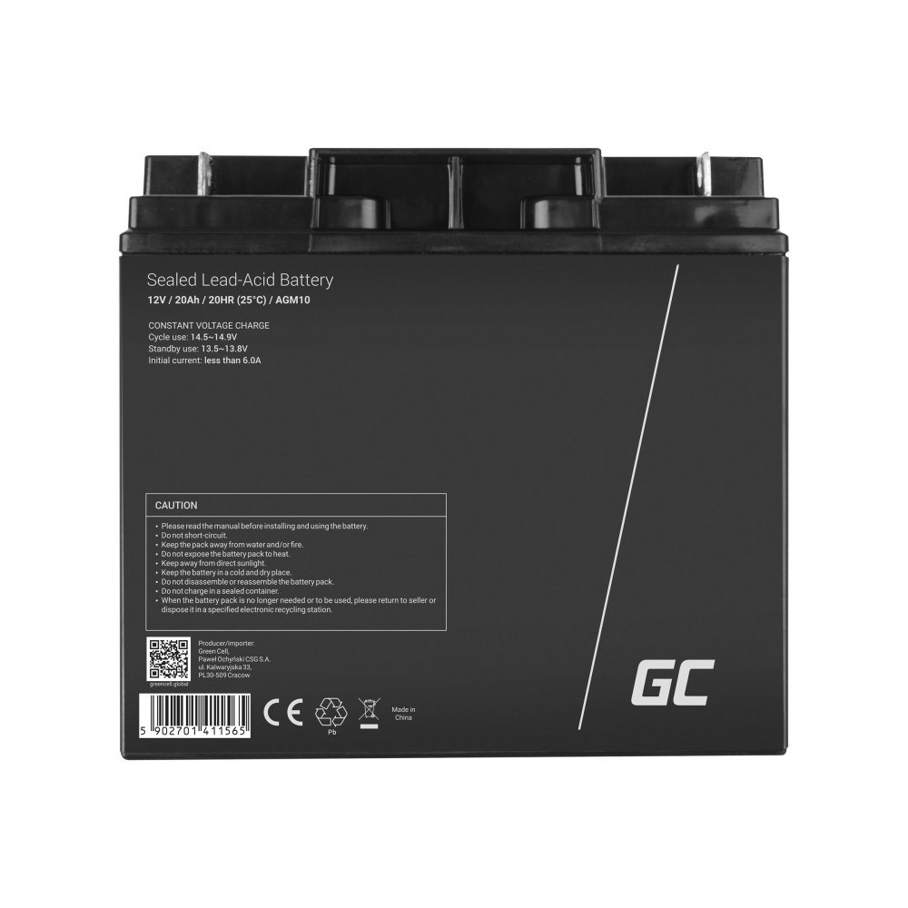 Green Cell Green Cell - UPS-batteri - Förseglat med blysyra (SLA) - 20 Ah