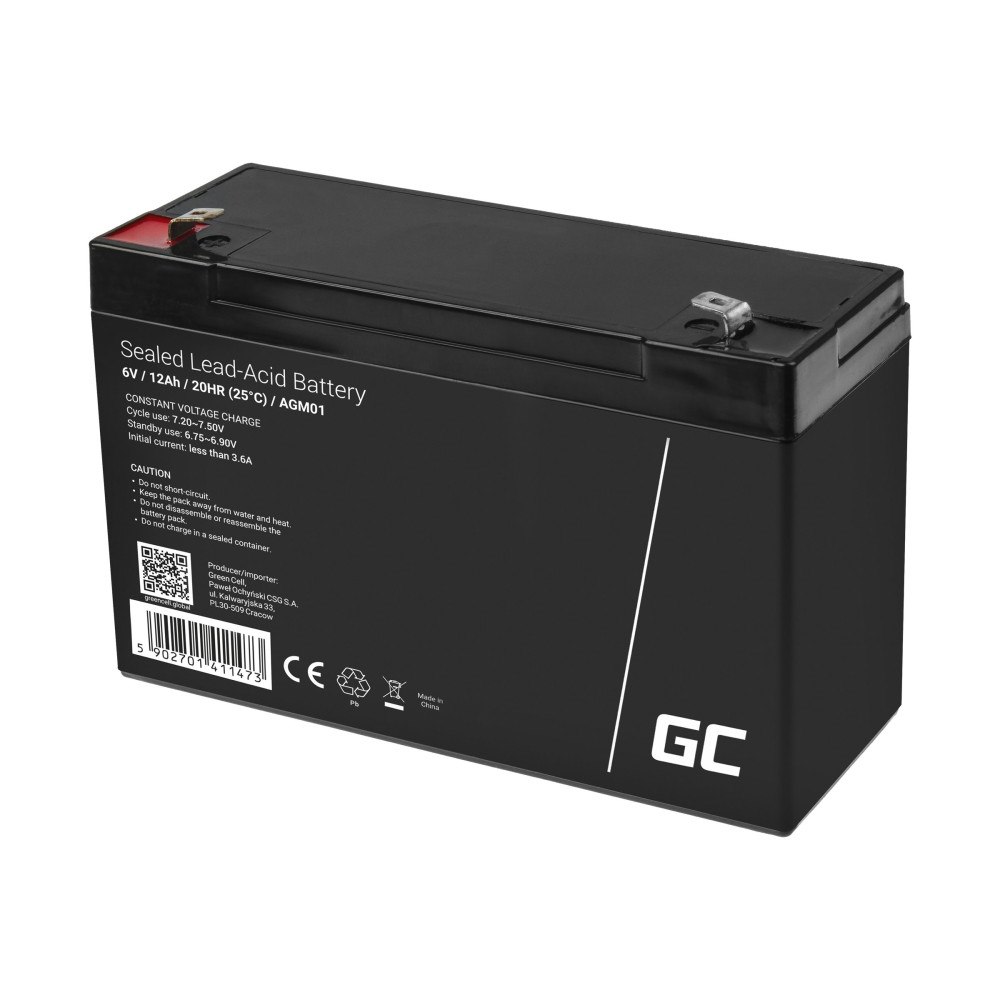 Green Cell Green Cell - UPS-batteri - Förseglat med blysyra (SLA) - 12 Ah