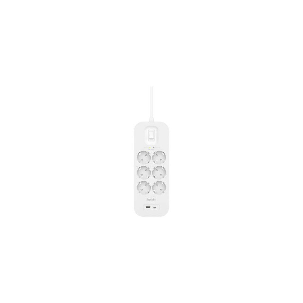 Belkin Belkin Connect - överspänningsskydd - med USB-C- och USB-A-portar