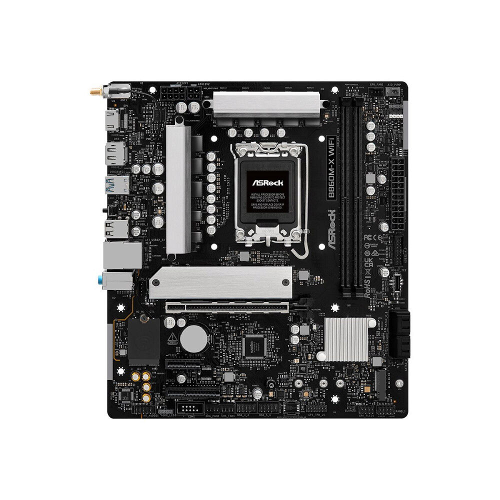 ASRock ASRock B860M-X WiFI - moderkort - micro ATX - LGA1851-uttag - B860