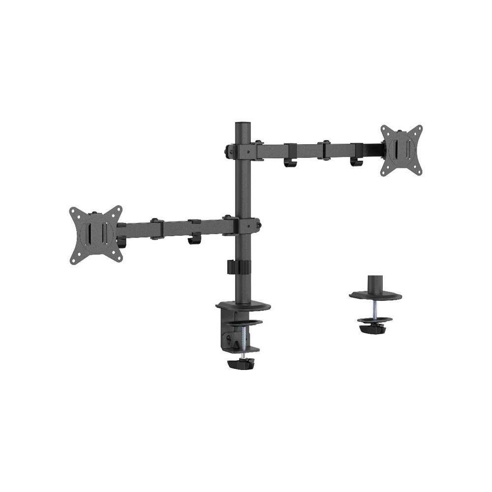 Gembird Gembird MA-D2-03 monteringssats - justerbar - för 2 LCD-bildskärmar - svart