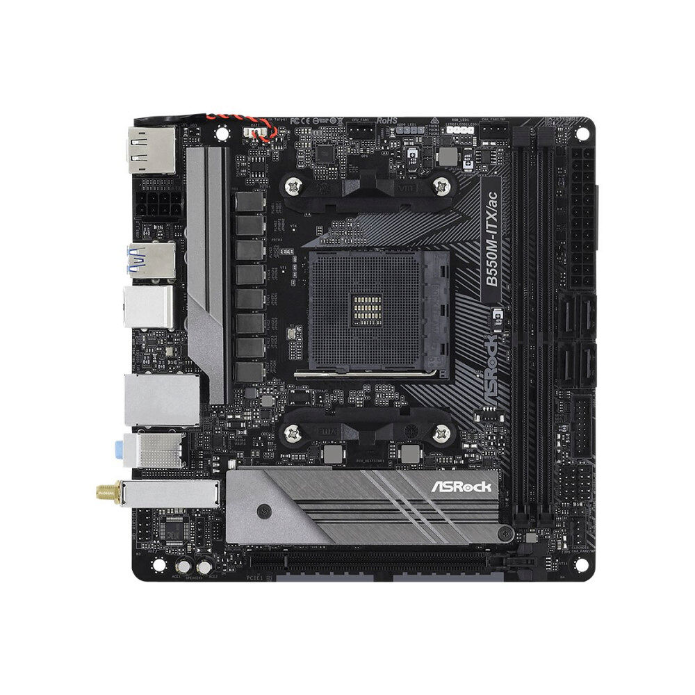 ASRock ASRock B550M-ITX/ac - moderkort - mini ITX - Socket AM4 - AMD B550