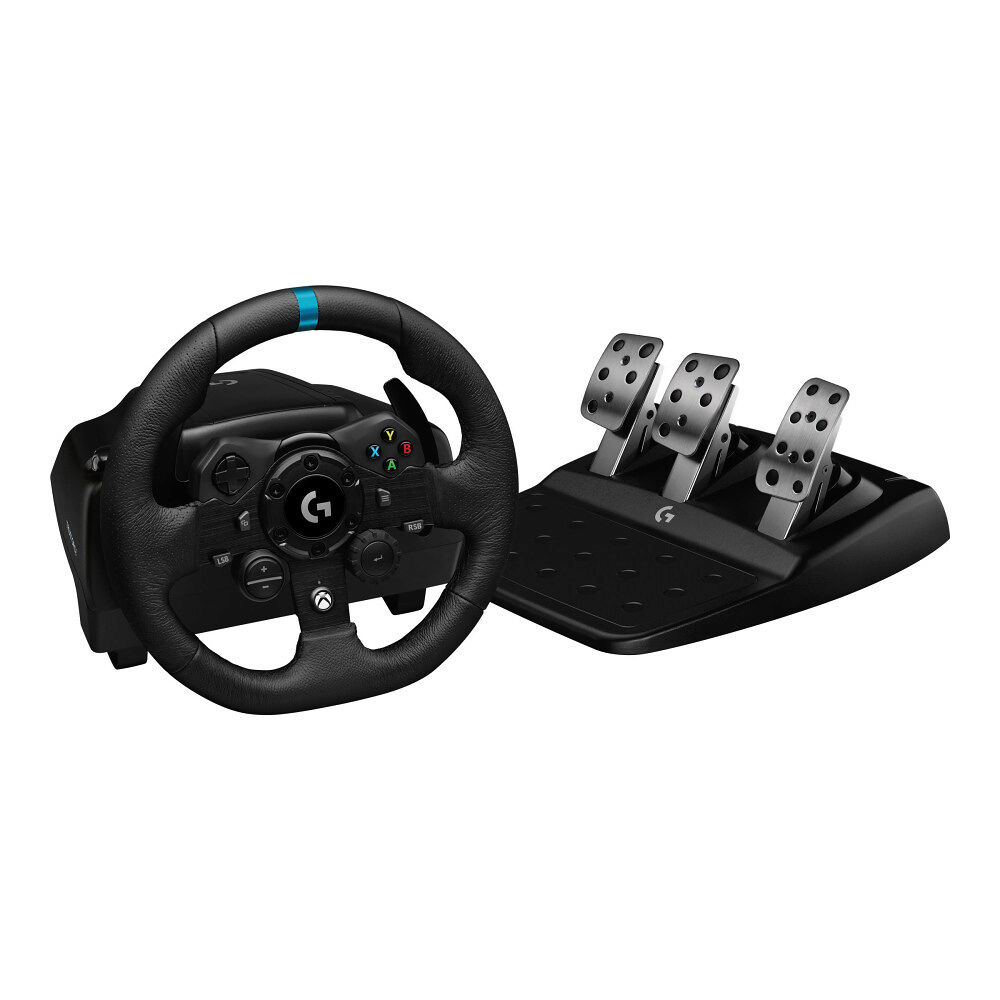 Logitech Logitech G923 - ratt- och pedaluppsättning - kabelansluten