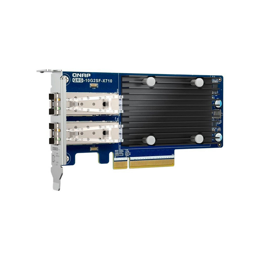 QNAP QNAP QXG-10G2SF-X710 - nätverksadapter - PCIe 3.0 x8 - 10 Gigabit SFP+ x 2