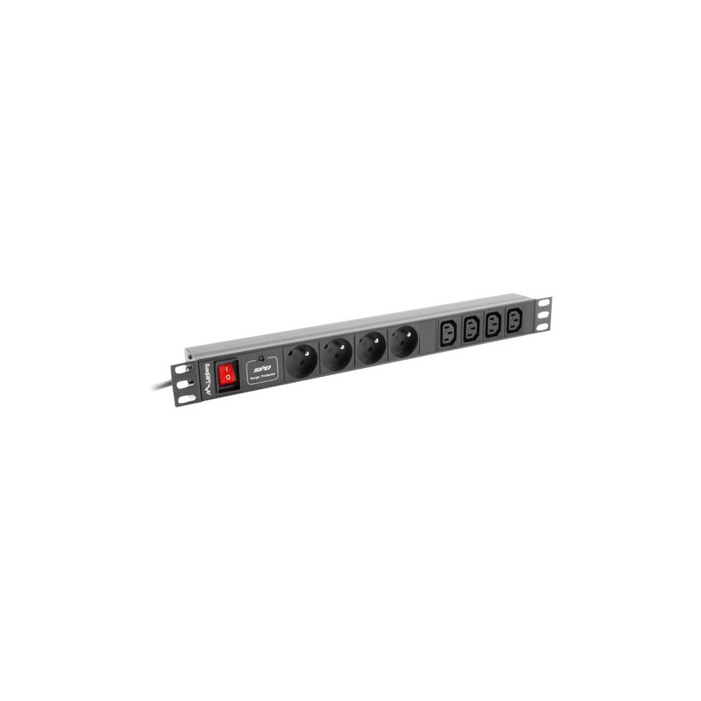 LANBERG Lanberg PDU-04E04I-0200-IEC-BK - kraftdistributionsenhet - 2500 Watt