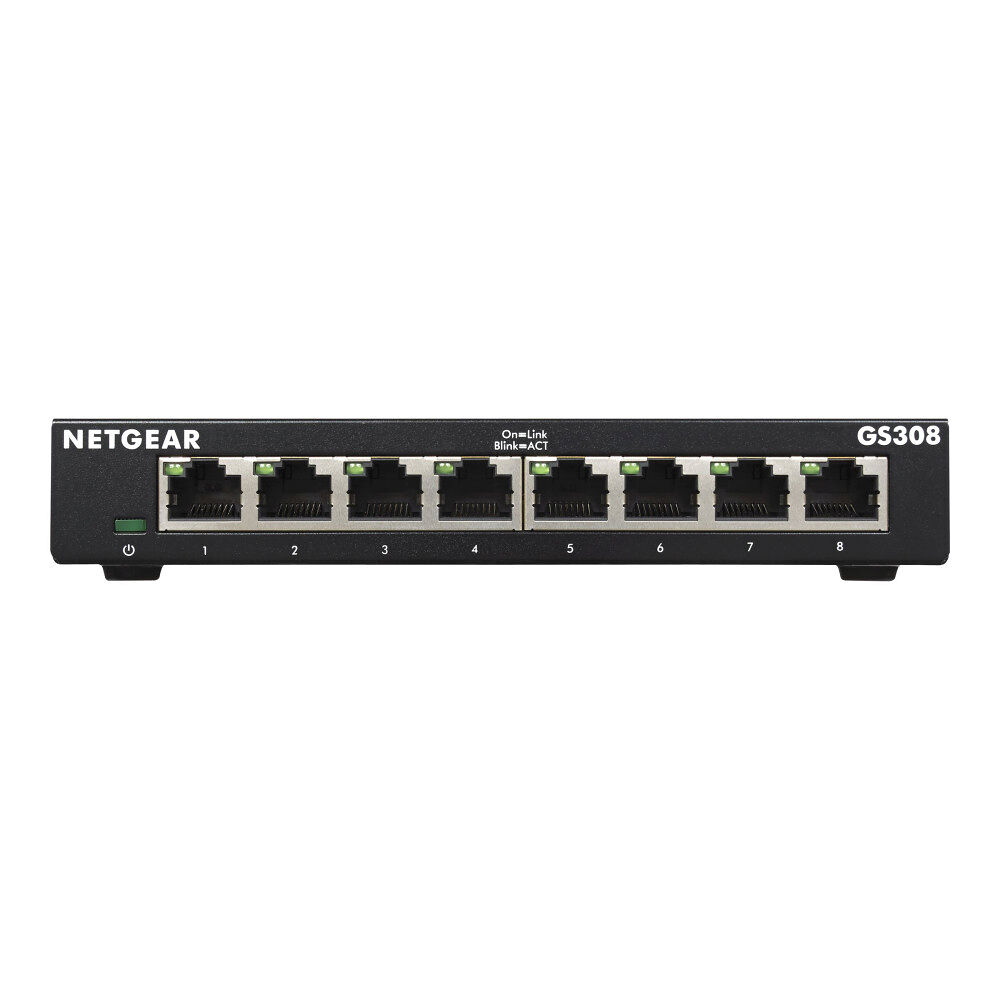 Netgear NETGEAR GS308v3 - switch - 8 portar - ohanterad