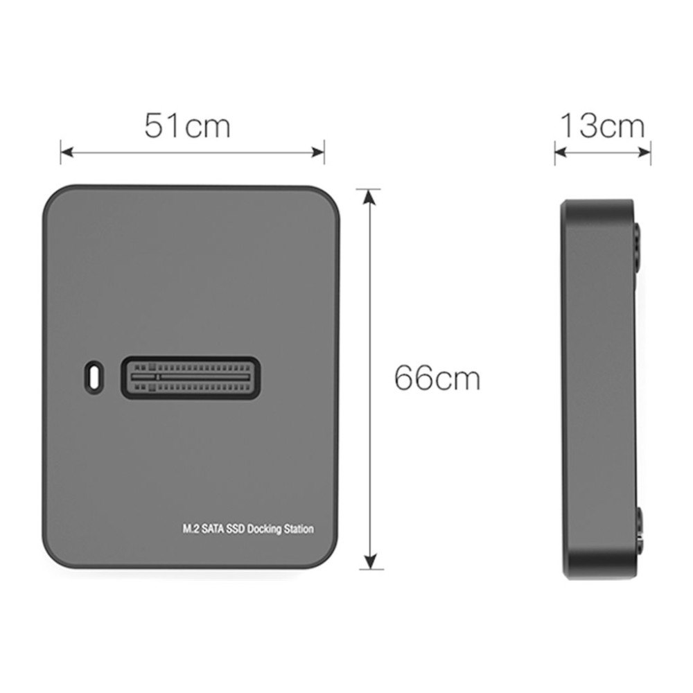 Gembird Gembird DD-U3M2 - SSD-dockningsstation - M.2 Card (PCIe NVMe & SATA) - USB 3.2 (Gen 2)