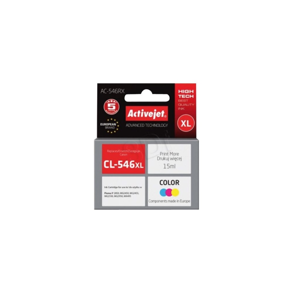 ActiveJet ActiveJet Premium AC-546RX - 3-pack - XL - kompatibel - bläckpatron (alternativ för: Canon CL-546XL)