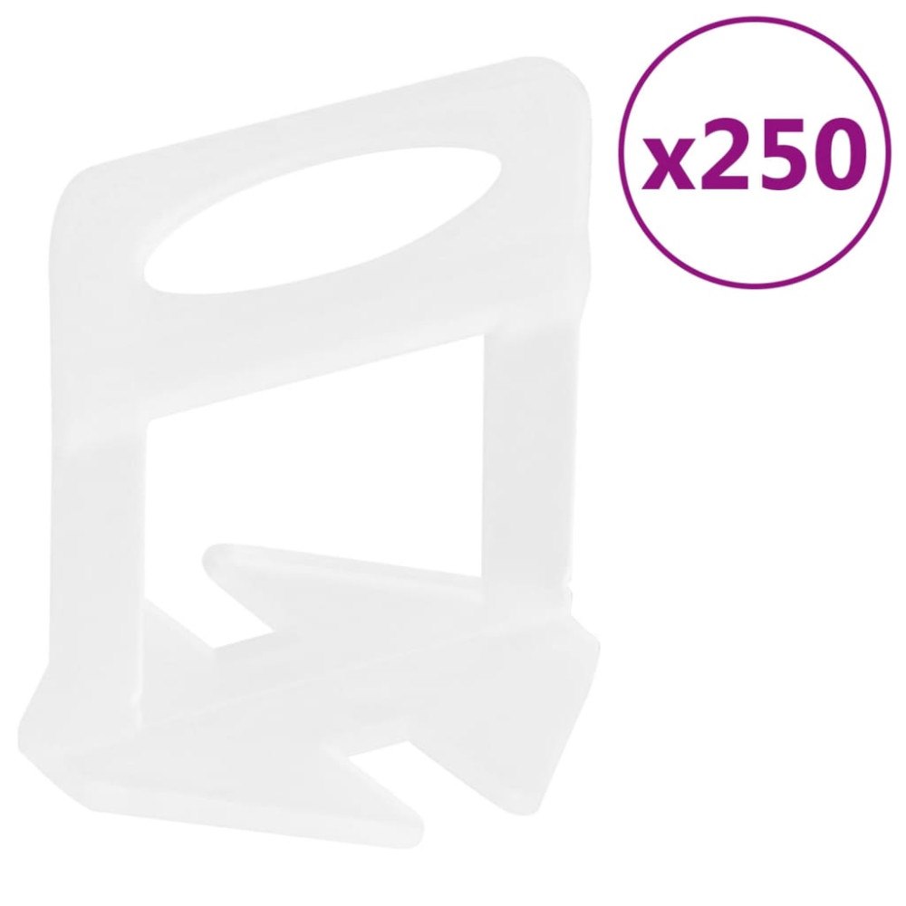 vidaXL Nivådistanser 250 st 3 mm