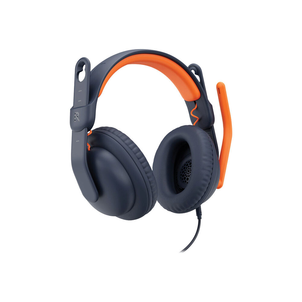 Logitech Logitech Zone Learn Wired Over-Ear Headset for Learners, USB-C - hörlurar med mikrofon - ersättning