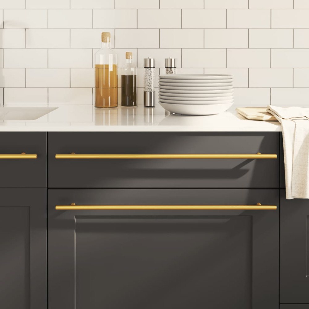 vidaXL Skåphandtag 20 st guld 480 mm rostfritt stål