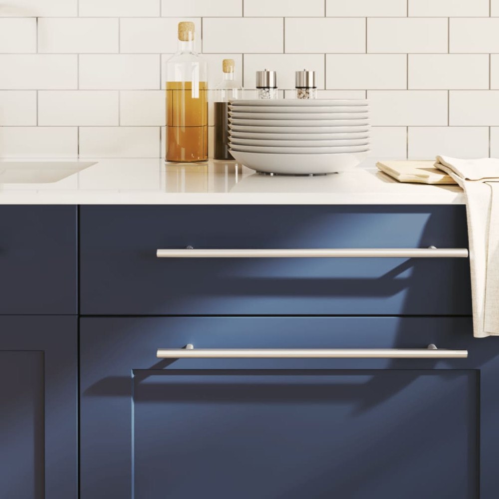 vidaXL Skåphandtag 10 st silver 320 mm rostfritt stål