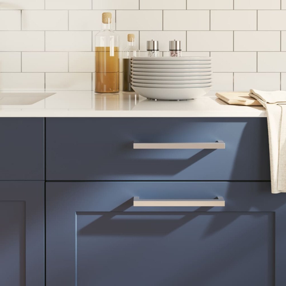 vidaXL Skåphandtag 20 st silver 192 mm rostfritt stål