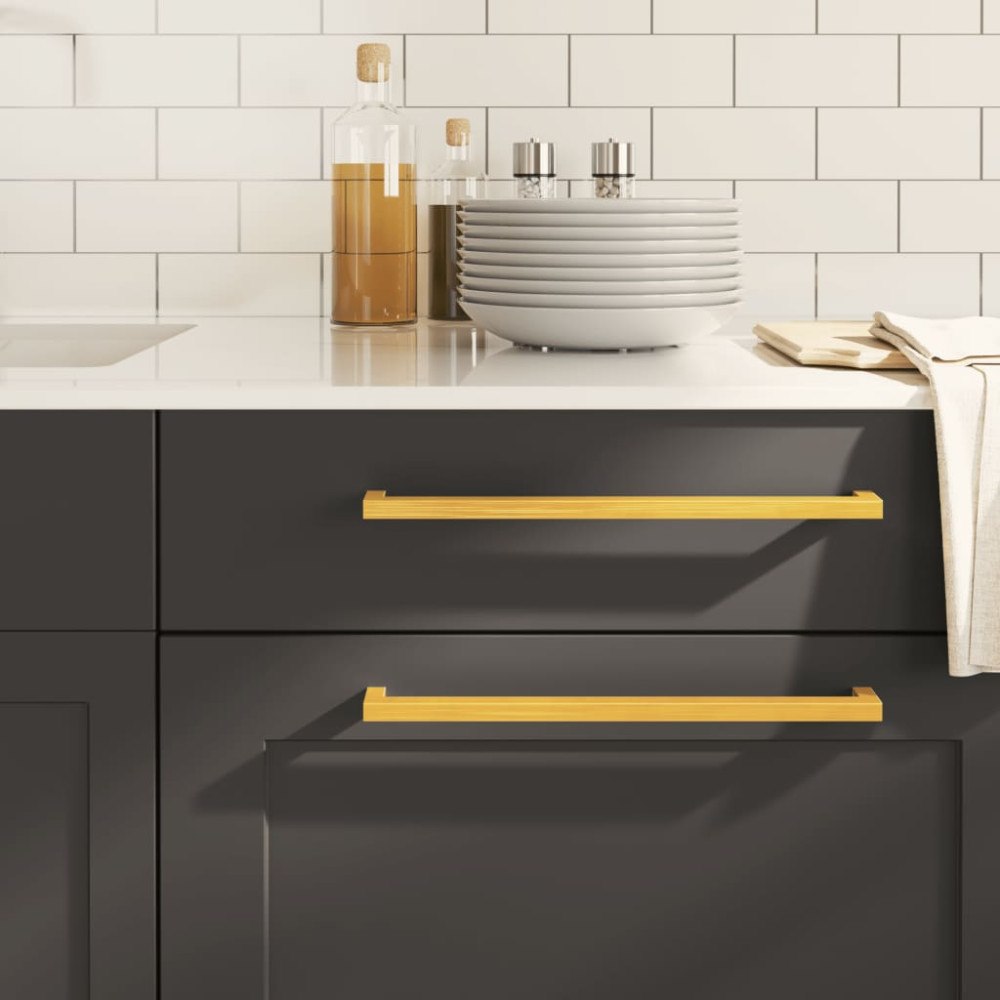 vidaXL Skåphandtag 20 st guld 320 mm rostfritt stål