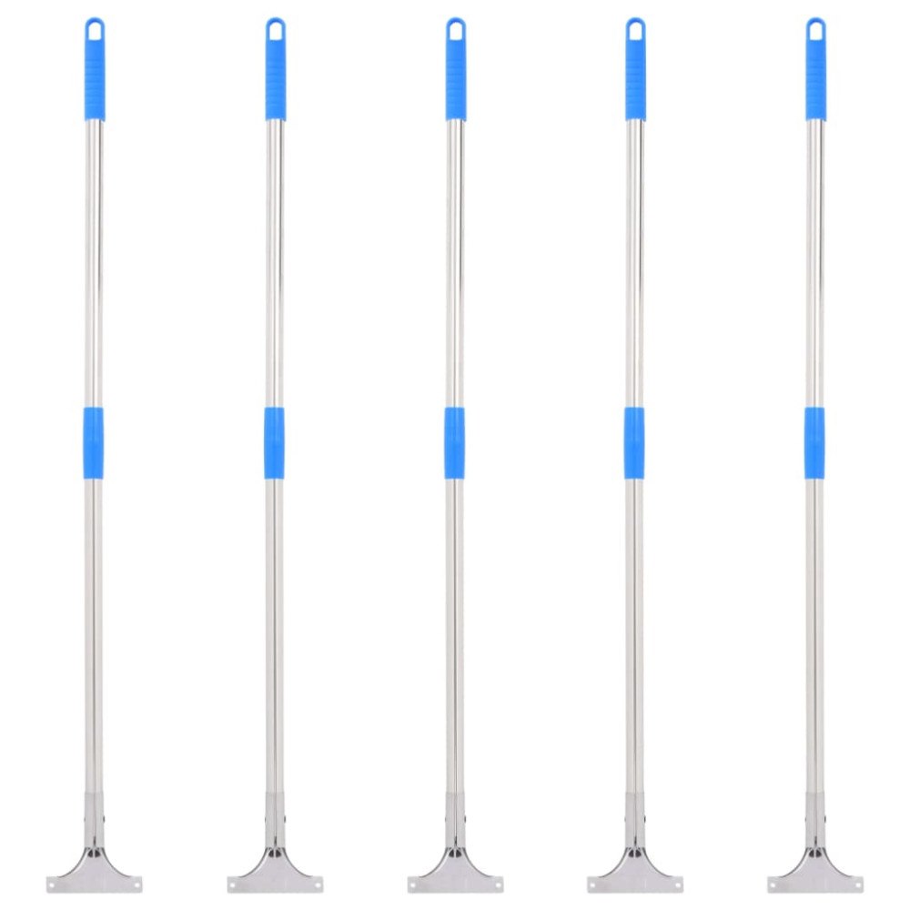 vidaXL Skaft till golvskrapa 5 st 119,5 cm stål och plast