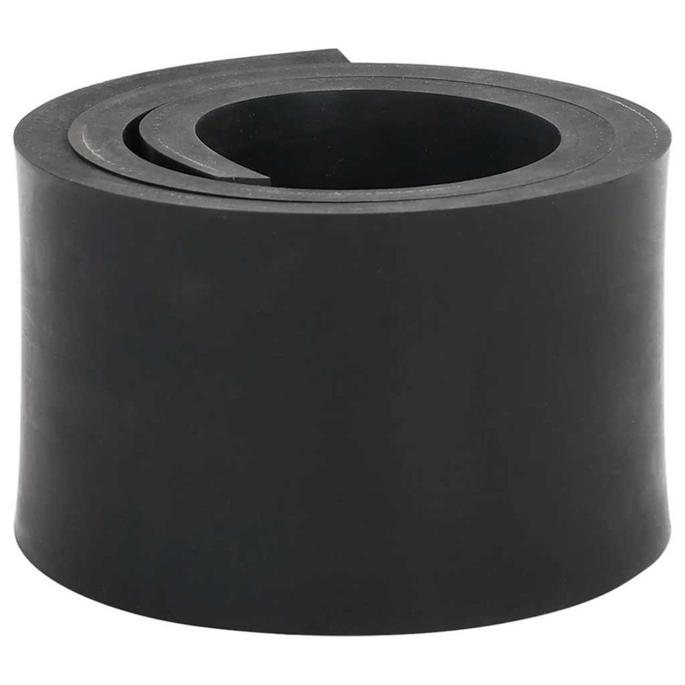 vidaXL Gummikant för snöplog svart 120x8x1 cm