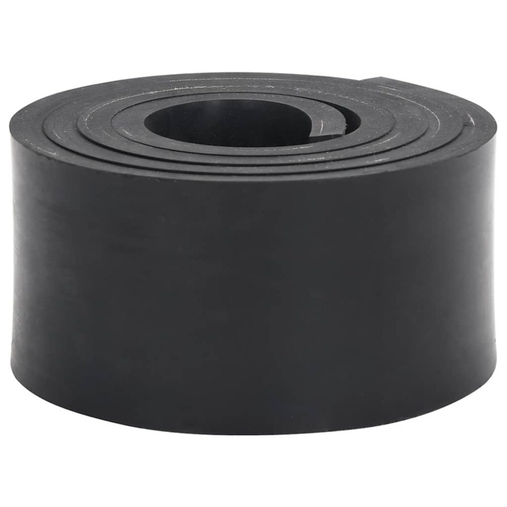 vidaXL Gummikant för snöplog svart 200x8x1 cm