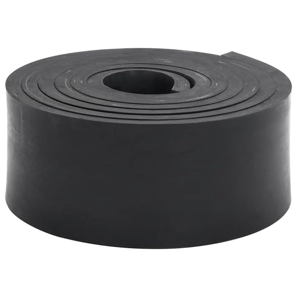vidaXL Gummikant för snöplog svart 250x8x1 cm