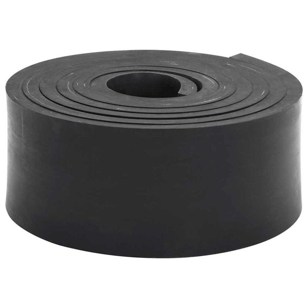 vidaXL Gummikant för snöplog svart 300x8x1 cm