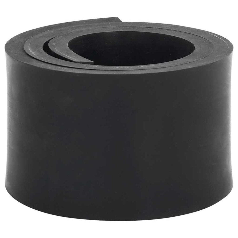vidaXL Gummikant för snöplog svart 120x10x1 cm