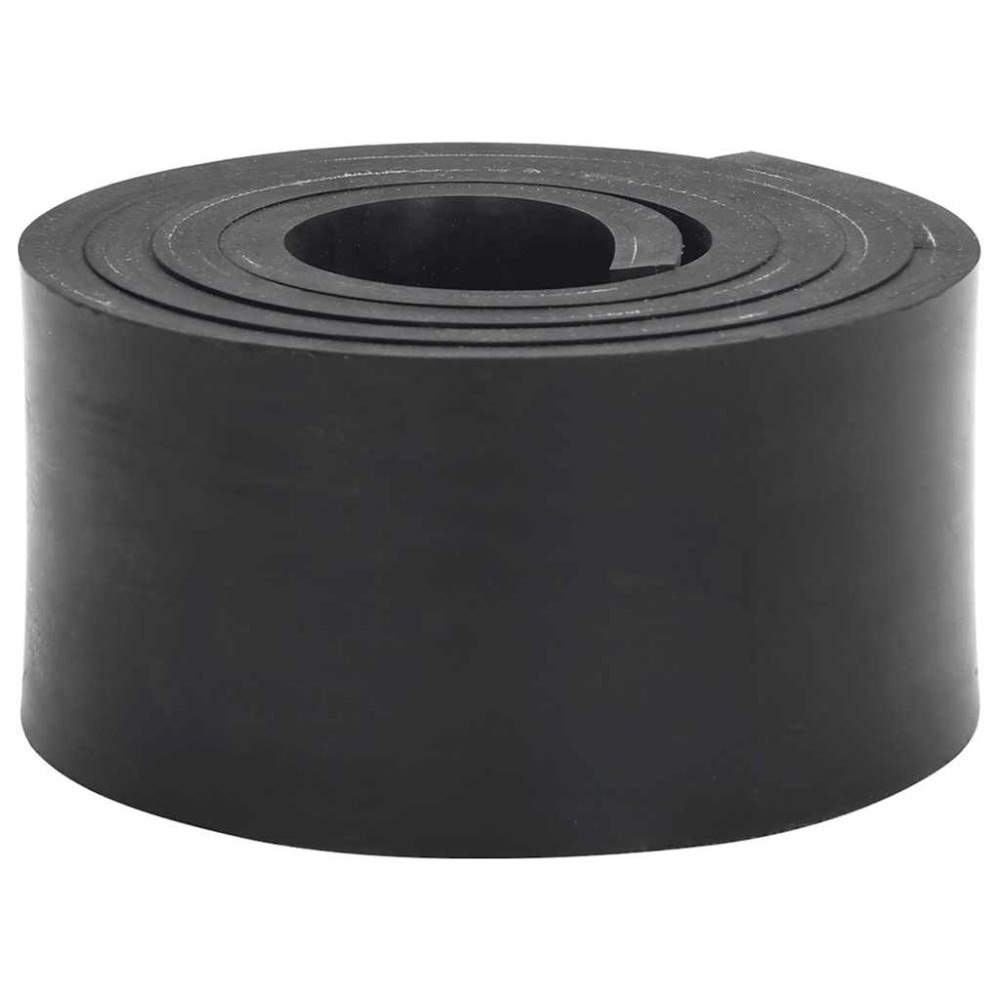 vidaXL Gummikant för snöplog svart 150x10x1 cm