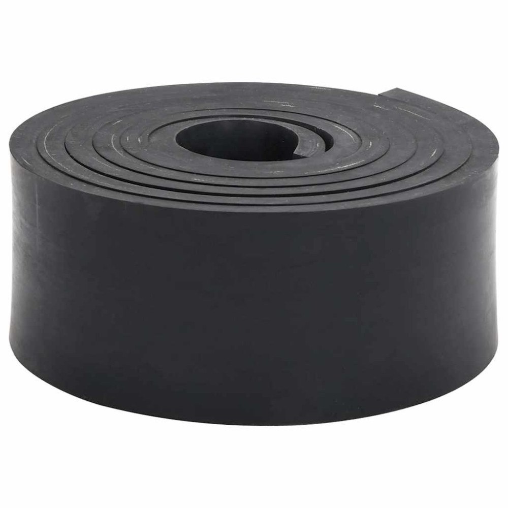 vidaXL Gummikant för snöplog svart 250x10x1 cm