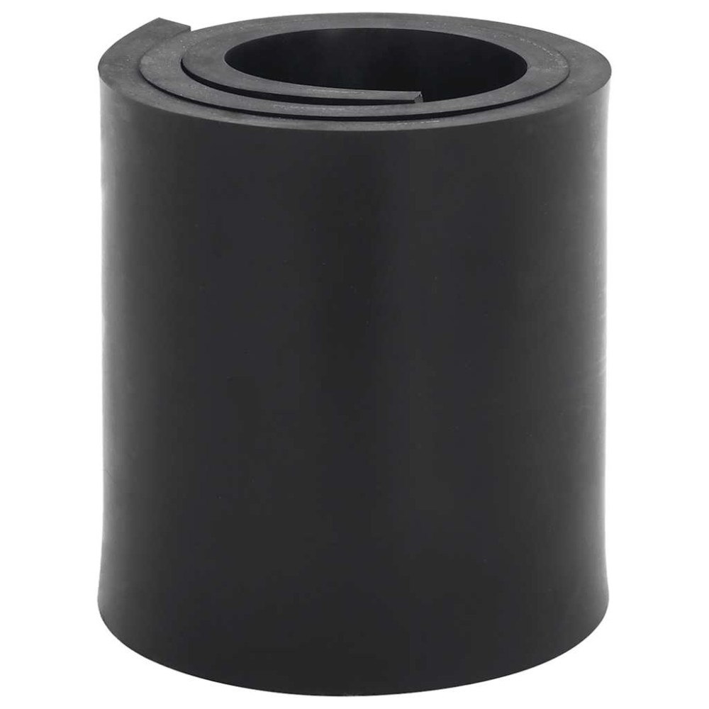 vidaXL Gummikant för snöplog svart 80x15x1 cm