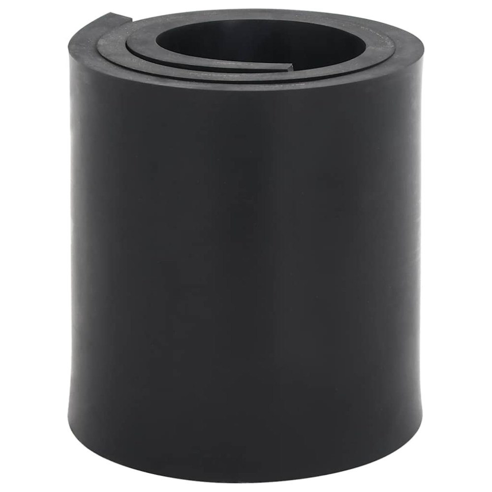 vidaXL Gummikant för snöplog svart 120x15x1 cm