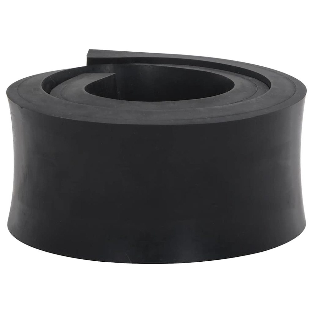 vidaXL Gummikant för snöplog svart 80x8x2 cm