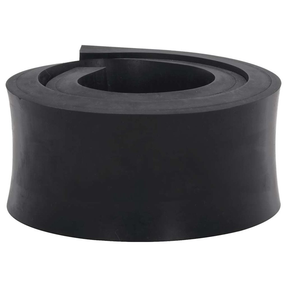 vidaXL Gummikant för snöplog svart 120x8x2 cm