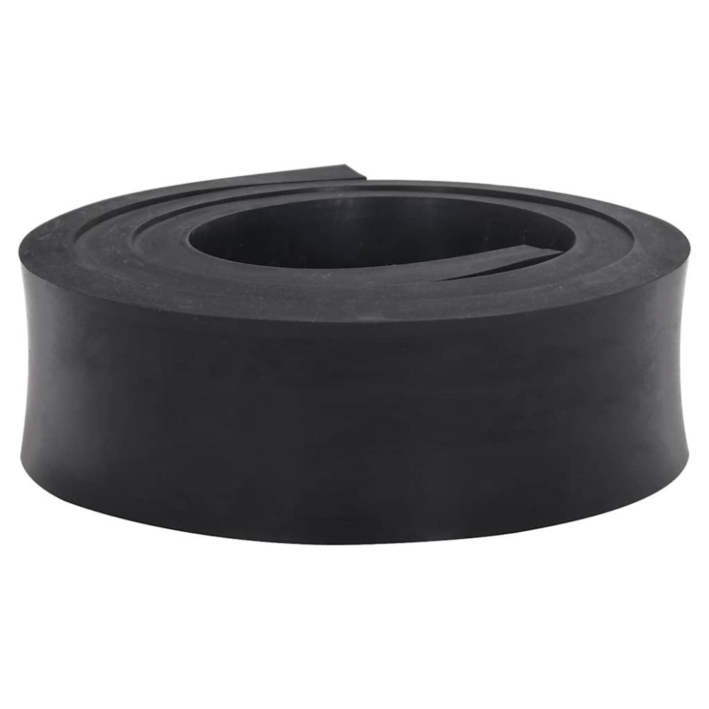 vidaXL Gummikant för snöplog svart 150x8x2 cm
