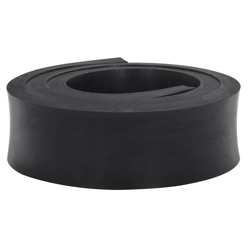 vidaXL Gummikant för snöplog svart 200x8x2 cm