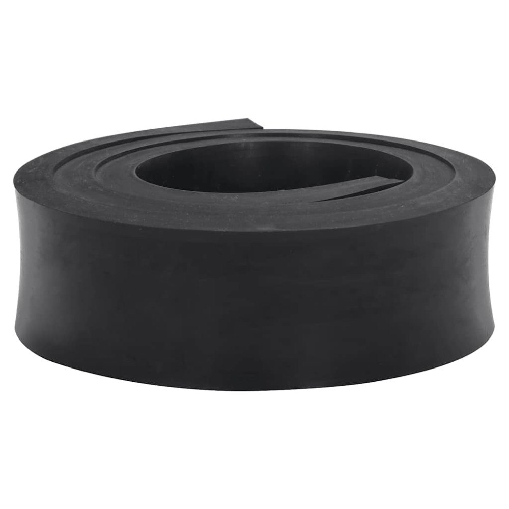 vidaXL Gummikant för snöplog svart 180x10x2 cm