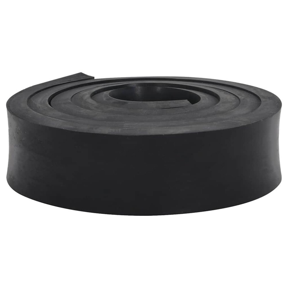 vidaXL Gummikant för snöplog svart 300x10x2 cm