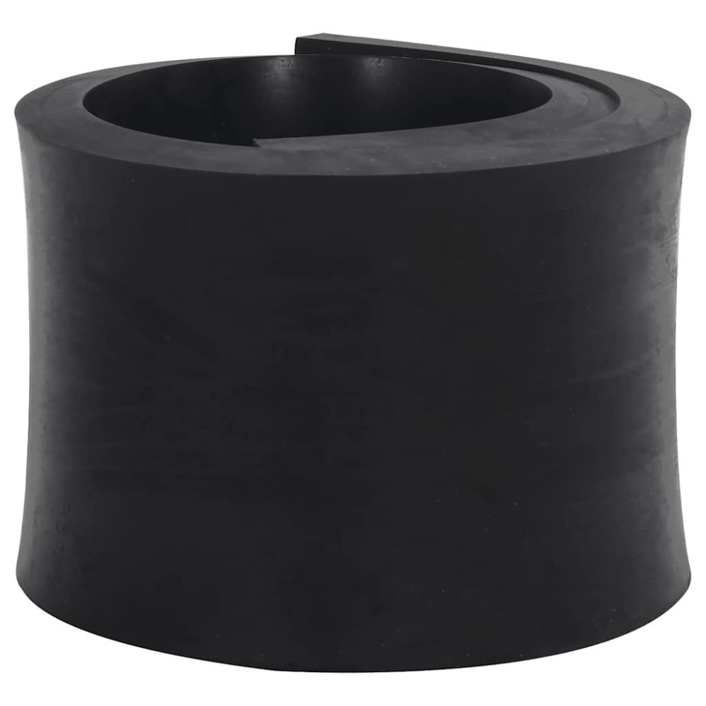 vidaXL Gummikant för snöplog svart 100x15x2 cm