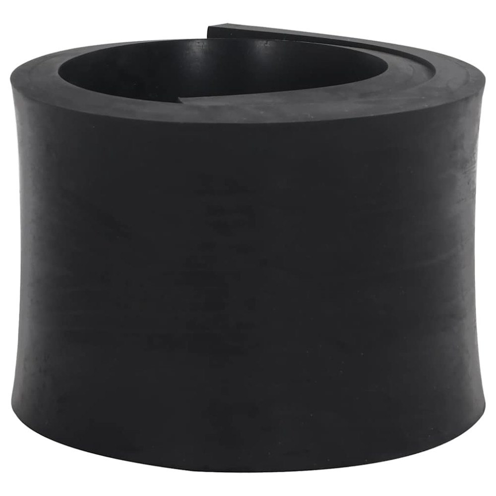 vidaXL Gummikant för snöplog svart 120x15x2 cm