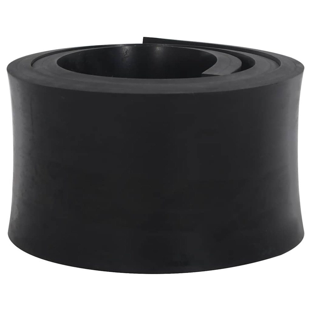 vidaXL Gummikant för snöplog svart 180x15x2 cm