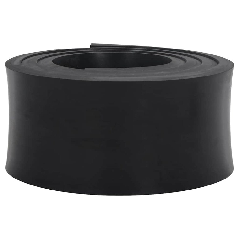 vidaXL Gummikant för snöplog svart 250x15x2 cm